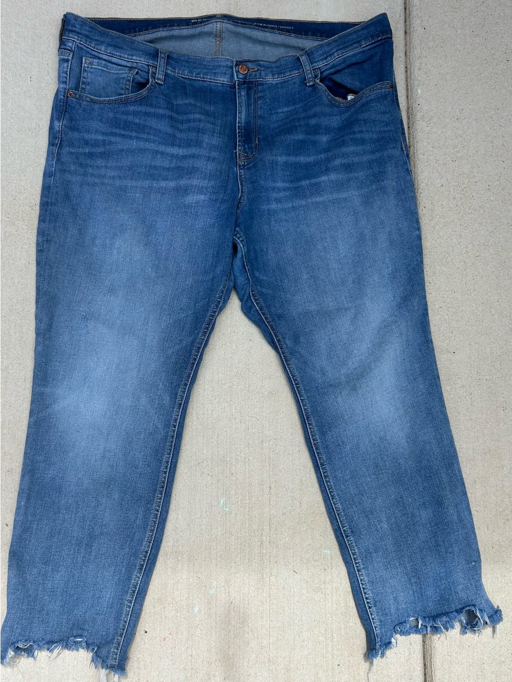 Old Navy Boyfriend Jeans, Straight Fit with Raw Hem
